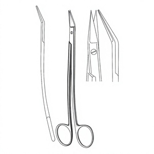 Tijeras Quirúrgicas Dean Scissor Plain de 17 cm (6¾ Pulgadas), Afiladas, de Acero Inoxidable Reutilizables para Cirugía General, Plástica y Cosmética - Product Image 1