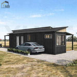 Casa Modular Prefabricada de Diseño Compacto con Techo Inclinado de Lujo, Casa Móvil Pequeña de Doble Contenedor de 40 pies - Product Image 2