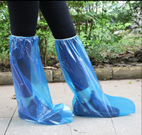 Couvre-chaussures jetables en PE pour animaux de compagnie, en plastique pour les pattes, longs, transparents, en PE, surchaussures