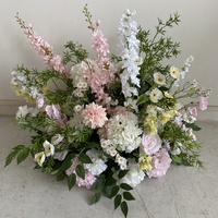 B0812 80cm Künstliche Burgunderrote Hortensien-Blumenarrangements aus Seide für Hochzeiten, Geburtstage und Veranstaltungsdekoration