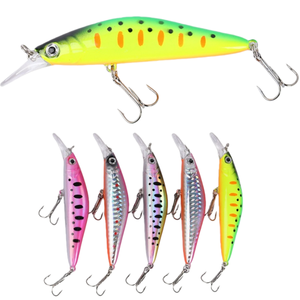SNEDA Leurre Artificiel Minnow Crankbait 9,5 cm 13 g <span class=keywords><strong>pour</strong></span> <span class=keywords><strong>la</strong></span> pêche au bar, aux poissons de surface et aux poissons-chauffeuses comme <span class=keywords><strong>la</strong></span> perche, leurre nageur réaliste - Product Image 1