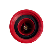 Buse à incendie professionnelle SLfire de couleur rouge, dessus noir antidérapant, design en laiton