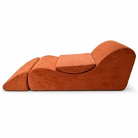 Canapé modulaire sectionnel de luxe OEM/ODM en forme de L, compressé sous vide, sans structure, livré en boîte, idéal pour le yoga