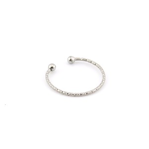 Stainless Steel <b>Ring</b> For Women Adjustable Opening Ball Shape Simple Design Gift Jewelry - Product Image 1