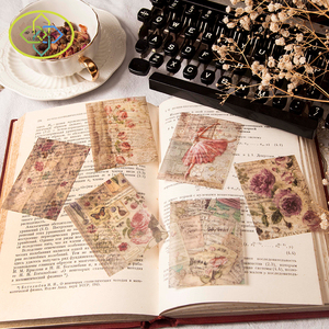 Pegatinas de estampilla <span class=keywords><strong>Vintage</strong></span>, adhesivo de papel decorativo, estético, botánico, <span class=keywords><strong>para</strong></span> álbum de recortes - Product Image 5