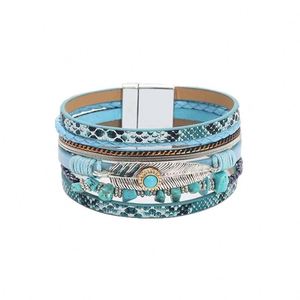 Pulsera de Cuero con Acabado Liso, Regalo para Mujer, Envío Directo, Acero Fundido al Vacío - Product Image 5