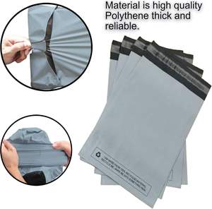 Bolsas de Envío Resistentes de Polietileno Gris de 25x, con Impresión en Huecograbado y Relieve, Autosellables, para Zapatos y Ropa, 17"x22", 2.3mil, Marca Capra Falconeri - Product Image 4