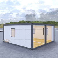 Conteneur préfabriqué de luxe moderne, empilable, facile à assembler, résistant aux ouragans, pour petit espace de vie rapide ou bureau à domicile