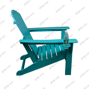 Mobilier de patio moderne <span class=keywords><strong>Fauteuil</strong></span> Adirondack avec porte-gobelet en <span class=keywords><strong>plastique</strong></span> recyclé bois pour jardin arrière-cour - Product Image 3