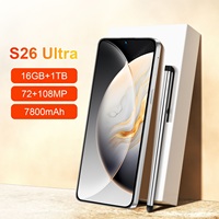 Produit Populaire S26 Ultra Original 16 Go + 1 To 72 MP + 108 MP Écran LED 7,3 Pouces 4K 120 Hz Smartphones 5G CDMA LTE Français Espagnol Anglais