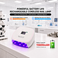 Nouvelle Lampe à Ongles LED CM.NAIL Magic MAX PRO 2026 de Haute Qualité, 36 Perles LED, Autonomie Ultra-Longue, Base Métallique avec Chambre Miroir