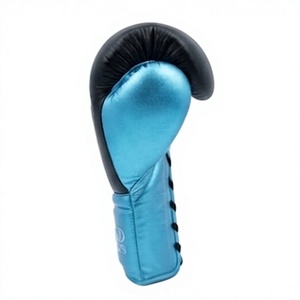 Guantes de Boxeo Muay Thai Personalizados, Guantes de Sparring de Cuero para Kickboxing, Cierre de Gancho y Bucle en la Muñeca, Equipo de Entrenamiento de Artes Marciales - Product Image 4