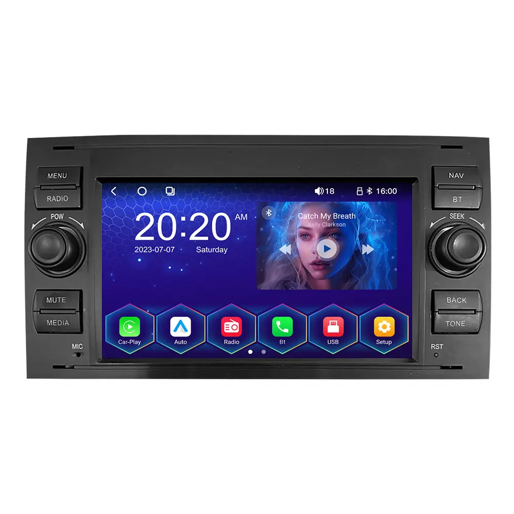 MEKEDE SS10 Linux sistemi ses kontrolü WiFi araba-7 inç Ford Focus FM AM DSP RDS için otomobil radyosu oyuncu oyna