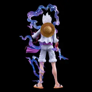 Fábrica Popular One Pieces Sun God Form figura de acción estatua Fruity Awakening Standing Pose Nica Luffy figura de Anime