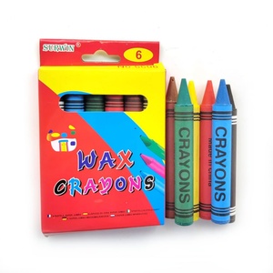 Wholesale OEM 6-Colour Jumbo Crayon Set Kids <b>Drawing</b> Bulk Crayons Plastic Wax Crayons for African Kids - Product Image 1