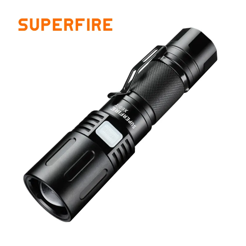 Venda quente 36W alta potência X60-T lanterna lanterna Zoomable lanterna impermeável com função do banco do poder
