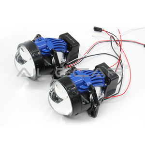 Lentille de projecteur Bi <span class=keywords><strong>LED</strong></span> avancée 12V 5500K 70W phare automatique amélioré <span class=keywords><strong>3</strong></span> pouces matrice projecteur de voiture lentille de phare Laser 2 pièces Pack - Product Image 3