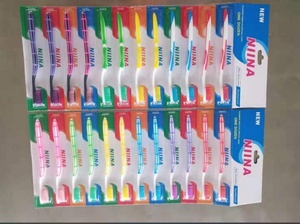 Brosse à dents bon marché <span class=keywords><strong>de</strong></span> qualité supérieure nouvelle brosse à dents écologique <span class=keywords><strong>nina</strong></span> ménage adulte brosse à dents manuelle à vendre - Product Image 6