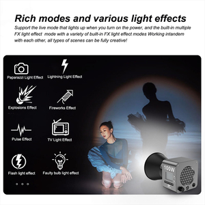 Luce Video LED Bicolore BAFANG 100W Illuminazione Fotografica con Attacco Bowens Kit di Illuminazione Video per <span class=keywords><strong>YouTube</strong></span> Studio Esterno - Product Image 4