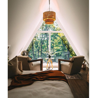 Villa préfabriquée moderne en structure légère en acier, écologique, avec une durée de vie de 50 ans, 2 chambres, salle de bain, salle de sport, salle à manger