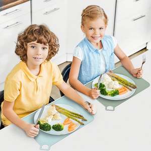 Manteles individuales de silicona para bebés, alfombrillas antideslizantes portátiles resistentes a las manchas para alimentos para niños pequeños alfombrilla de silicona se acepta personalización - Product Image 3