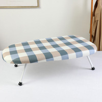 Tabla de Planchar Plegable Compacta con Funda Acolchada, Tabla de Planchar Portátil de Sobremesa, Mini Tabla de Planchar para Ropa