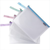 Sac de rangement pour documents de grande capacité avec fermeture éclair en maille EVA A4 avec logo personnalisé Sac de rangement pour documents de bureau