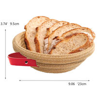 Ensemble de paniers de levage pour pain, ovales et ronds, en corde de coton, avec housses de protection, design personnalisé, pour la pâtisserie artisanale à la levure naturelle à domicile
