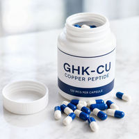 Capsules de peptides de cuivre GHK-Cu 120 mcg par capsule 90 unités Complément alimentaire OEM ODM