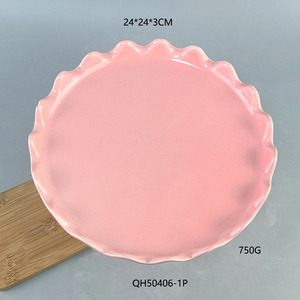 Modern Eco-Friendly Porcelain <strong>Ceramic</strong> Solid Pattern Glazed Stocked Dinner Plate <strong>Platter</strong> Dessert Serving Dishes Wedding Event - Product Image 3