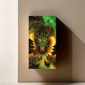 Grandi dimensioni 40x70cm fai da te in acrilico 5D decorazione per la casa pittura a diamante piena rotonda trapano il drago <span class=keywords><strong>re</strong></span> pittura diamante - Product Image 1