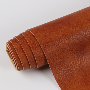 80 couleurs en stock ; Tissu en cuir style Crazy Horse résistant à l'abrasion ; Accessoires en cuir semi-PU à dos effiloché de 1,1 mm - Product Image 4