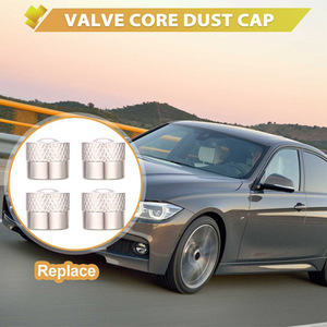 ฝาครอบวาล์วยางโลหะทองแดง 4 ชิ้นสีเงินสำหรับรถยนต์ BMW OEM 36121120779 - Product Image 4