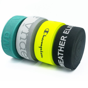 Bandas elásticas de Jacquard impresas personalizadas Cintura de cincha elástica de sensación suave para ropa interior deportiva Boxer - Product Image 5