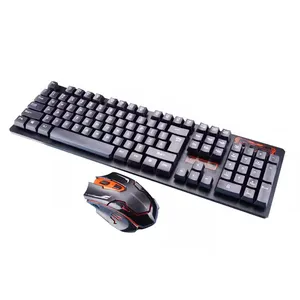 Set keyboard mouse nirkabel untuk komputer dan laptop, Mouse nirkabel tipe bekerja 2.4Ghz RF untuk komputer dan laptop universal