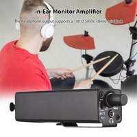 Amplificateur de moniteur intra-auriculaire Amplificateur de casque stéréo portable avec entrée XLR/6.35mm Prise de sortie 3.5mm Volume du commutateur mono/stéréo