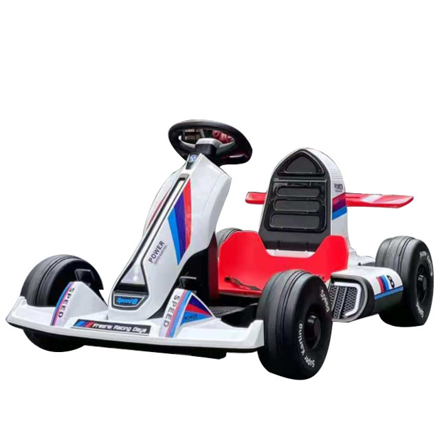 2021 Dual drive cool 12v electric children go cart/kids racing car battery powered ride on car toy vehicle for 3-16 years kids