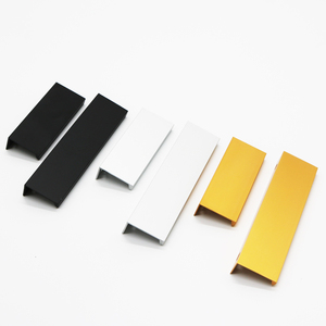 家用厨房客厅抽屉橱柜门把手后安装手指边缘拉隐藏式把手 - Product Image 6