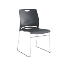 Chaise empilable à cadre métallique en plastique sans chaise de salle de conférence à roulettes