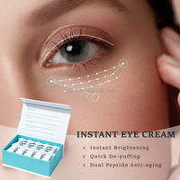 OTVENA Crème Contour des Yeux Végane Bio Anti-Rides Anti-Cernes Liftante à l'Huile d'Émeu, Aloe Vera et Sel de la Mer Morte Hydratante pour Peaux Sensibles