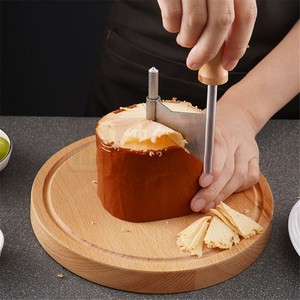 Râpe à fromage en acier inoxydable avec plateau en bois pour Tête <span class=keywords><strong>de</strong></span> <span class=keywords><strong>Moine</strong></span> - Product Image 3