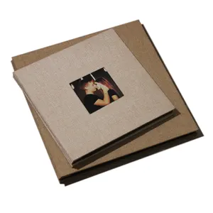 Custom Hardcover Window Scrapbook Self粘着Baby Photo Album Spiral Creative DIY Blank Photo Album 4 × 6 Wedding Scrapbook