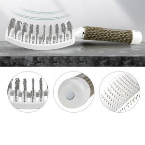 Brosse à cheveux en nylon <span class=keywords><strong>pour</strong></span> salon de coiffure, poils incurvés ventilés <span class=keywords><strong>pour</strong></span> massage du cuir chevelu, outils de coiffure <span class=keywords><strong>pour</strong></span> salon de coiffure, vente en gros - Product Image 2