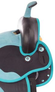 Golden Horse — ensemble de selle occidentale pour femmes, synthétique et léger, en cristal, de 10 à 18 pouces - Product Image 5