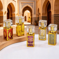 Flacons de parfum Attar électroplaqués et gravés du Moyen-Orient de 30 ml avec emballage en boîte, vaporisateur à fine brume, emballage en tube cosmétique