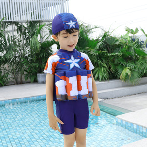 HY Children <strong>SpiderMans</strong> buoyancy swimsuits Toddler Baby Girls Boys Floating one-piece <strong>Swimwear</strong> Kids Swimsuit - Product Image 4
