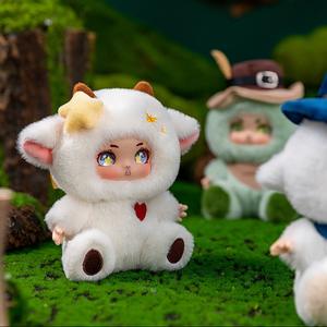 Colgante de Vinilo y Peluche Original de la Serie <span class=keywords><strong>Hombre</strong></span> <span class=keywords><strong>Lobo</strong></span> para Mochila Llavero de Muñeco a la Moda para Regalo de Cumpleaños Decoraciones Cajas Misteriosas de Juguete - Product Image 3