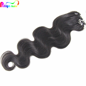 Extensions de cheveux humains bouclés afro serrés 4C, tissage <span class=keywords><strong>micro</strong></span>-liens, <span class=keywords><strong>micro</strong></span>-anneaux, 12 14 16 18 20 22 24 26 28 30 pouces - Product Image 1