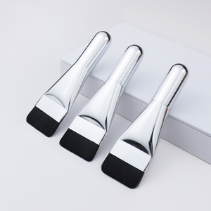 <span class=keywords><strong>Brocha</strong></span> de Maquillaje <span class=keywords><strong>para</strong></span> Base Líquida, Mini Ultrafina, Nuevo Diseño, con Mango Metálico Corto <span class=keywords><strong>para</strong></span> Aplicación Facial - Product Image 2