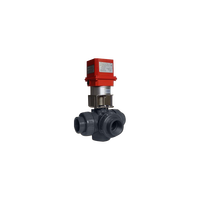 Vanne à boisseau sphérique d'isolement à double union pour irrigation, en PVC/CPVC, à raccord manuel à douille filetée NPT, conforme ASTM/DIN, DN50, base OEM